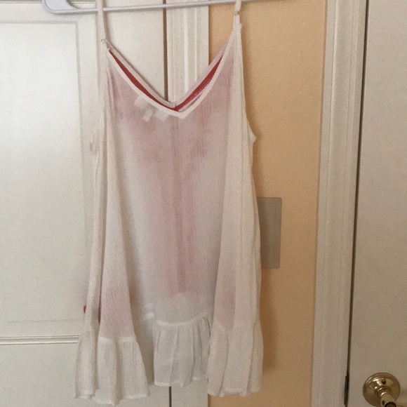 White and Coral Cami - Picture 3 of 3